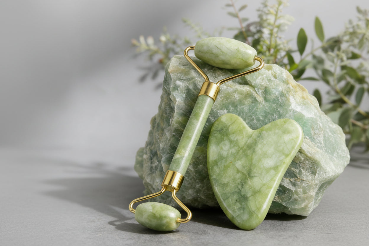 Gua Sha et rouleau en jade